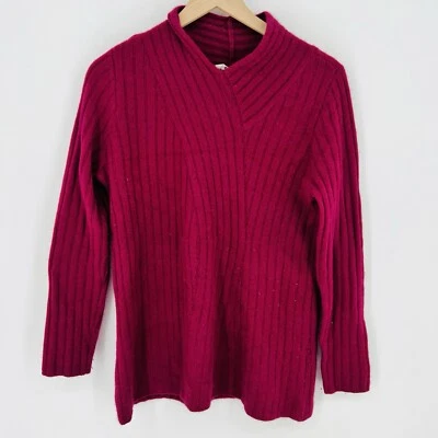 Suéter Manga Larga Soft Surroundings 100% Rosa Cachemira Talla Mediana Foto 1 de 4