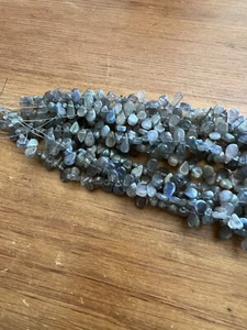 Labradorite Tear Drop Beads Non Faceted 13” Strand I am selling 1 strand. - Picture 1 of 7