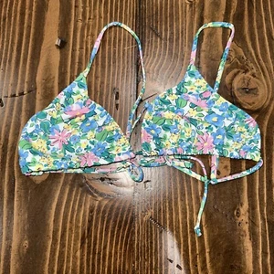 NWOT PacSun Large Bikini Top - Multicolor Floral - Picture 1 of 5