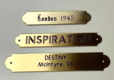Engraved Brass Ornamental Name Plate