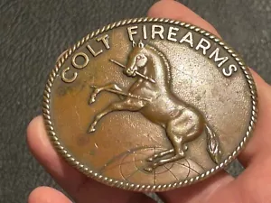 Rare COLT FIREARMS BELT BUCKLE - Picture 1 of 10