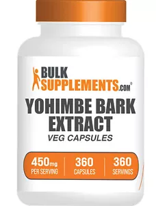 BulkSupplements Yohimbe Extract 360 Capsules - 450 mg Per Serving - Picture 1 of 5