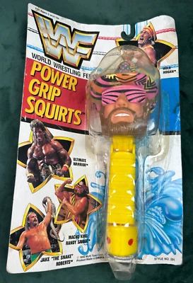 DE COLECCIÓN 1990 WWF MACHO MAN RANDY SAVAGE POWER GRIP AGUA CHORRO LUCHA LIBRE Foto 1 de 4