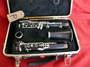 Selmer wood clarinet with case. Missing mouthpiece. 