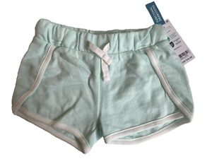 Carter's Toddler Girls 100% Cotton Adjustable Pull On Shorts Aqua 2T - Picture 1 of 3