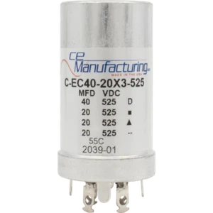Condensador, CE Mfg., 525V, 40/20/20μF - Imagen 1 de 1