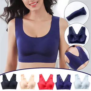 Women Ultra Thin Ice Silk Bra Comfortable Seamless Bra With Removable Pads - Picture 1 of 38