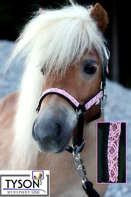 Halfter Nylo Glitzer Rot Lila Weiß Rosa MS S P VB WB Blink Glitzerhalfter Tysons - Bild 1 von 4