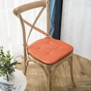 Non-slip Chair Cushion Seat Pad Soft Tie Dining Office Pillow Mat Strap Washable - Picture 1 of 19