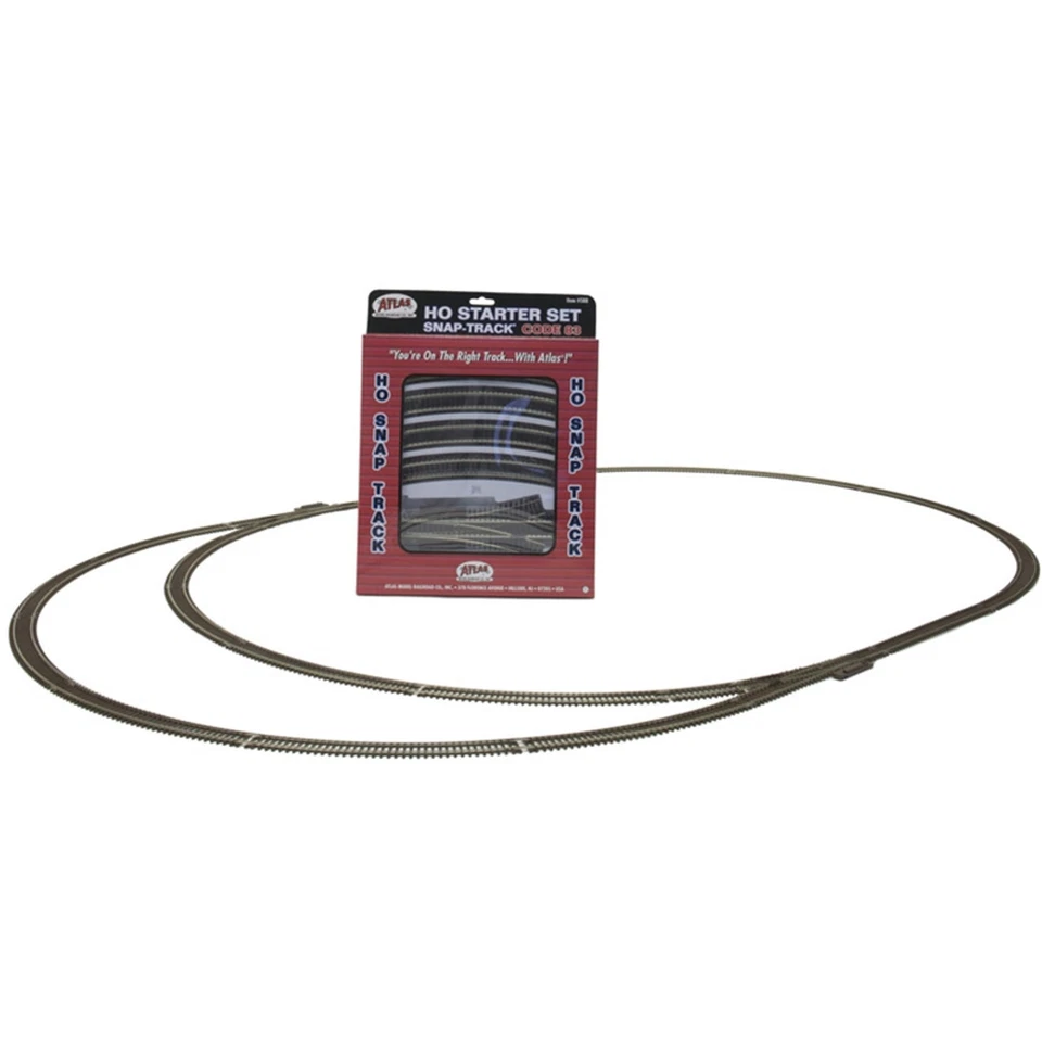 Atlas HO Code 83 Nickel-Silver Snap-Track Set Starter Set 588 - Image 1 of 1