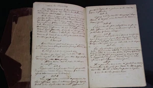 1849/50 antique manuscript notebook surveyor engineer land topography site plans - Picture 1 of 24