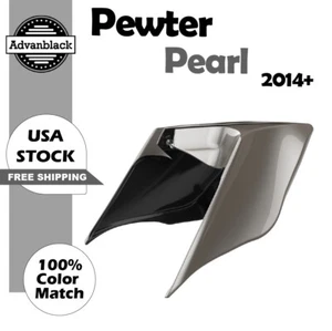 Pewter Pearl Stretched Extended Side Cover Fits 2014+ Harley Street Road Glide - Bild 1 von 13