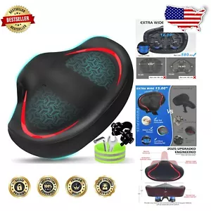 Ergonomic Noseless Bike Saddle with Reflective Band - Comfort for Every Ride - Picture 1 of 10