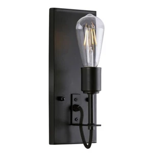 Forte Lighting Fergie 1 Light Wall Sconce, Black - 7113-01-04 - Picture 1 of 1