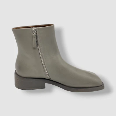Bota Feminina Marsèll Couro Cinza Tornozelo Tamanho 39.5 $1045 - Imagem 1 de 4
