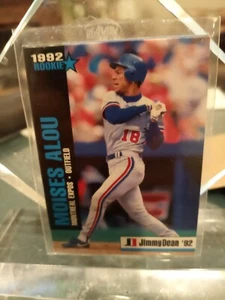 1992 Jimmy Dean Rookie Stars Montreal Expos Baseball Card #9 Moises Alou - Picture 1 of 2
