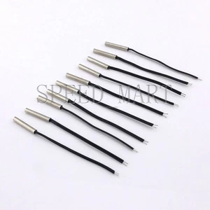 10pcs NTC 10K Ohm 1% 3950 Thermistor temperature sensor 3*20 Probe Refrigerators - Picture 1 of 2