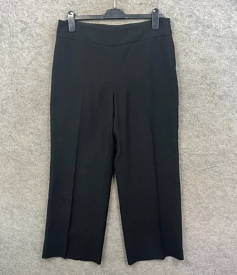 Calça Armani Feminina Reino Unido 14 Preta Collezioni Perna Larga Parte Inferior Reta Relaxada - Imagem 1 de 4