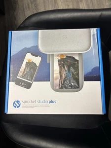 HP Sprocket Studio Plus Wi-Fi Portable Printer - 4x6” Photo Printer - Picture 1 of 3