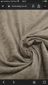 3.6 metres LIGHT MINK Chenille Upholstery Curtain Cushion Fabric - MADERA - Picture 1 of 3