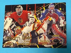 1996-97 Fleer/Skybox Dream Lines #8 Patrick Roy Ed Belfour John Vanbiesbrouck SP - Picture 1 of 2