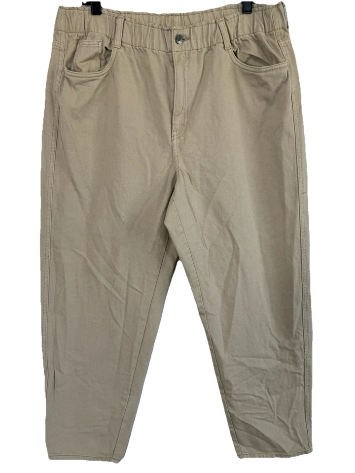 H&M Women’s Mom Jeans Size 14 High Waist Baggy Loose Fit Blue Denim 34x26 Zipfly - Image 1 of 4