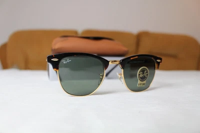 Ray Ban RB3016 Clubmaster Classic Unisex Sunglasses - Havana Marron Tortoise - Imagen 1 de 4