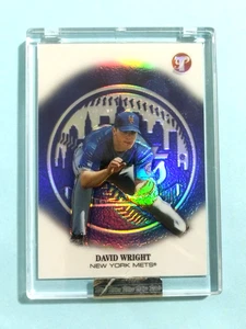 DAVID WRIGHT Topps 2002 MLB Refractor Card # 166 Rookie Pristine Serial Sealed - Picture 1 of 5