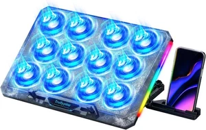 Base Refrigerante Para Laptop 17 Pulgadas Con 12 Ventiladores Silencioso Soporte - Bild 1 von 10