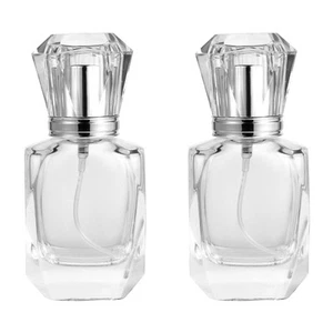 2 Stück Glas Parfüm Flasche Zerstäuber Flaschen leer Sprühzerstäuber - Bild 1 von 12