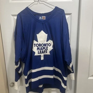 Camiseta deportiva vintage de los 90 Starter NHL Toronto Maple Leafs Curtis Joseph 31 para hombre L - Imagen 1 de 15