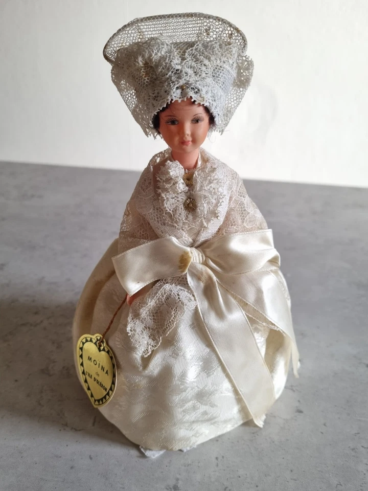 poupée le minor ancienne folklorique MOINA de l'ILE D'OLERON 19 cm - Photo 1/4