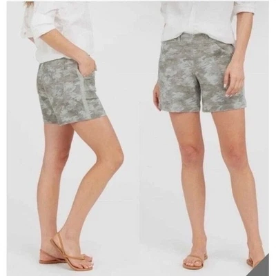 Pantalones Cortos SPANX Lavado a Piedra Camuflados Sarga 6" Para Mujer Talla S Elastizados Informales Nuevos con Etiquetas Foto 1 de 4