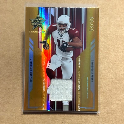 2005 Rookies & Stars Longevity LARRY FITZGERALD Game Worn Jersey Gold /99 - Image 1 of 2