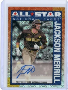 2025 Topps #90CAS-JM Jackson Merrill Chrome All-Star Mojo Refractor Auto - Picture 1 of 2