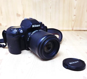 Nikon N80 film Camera with Nikon AF Nikkor 80-200 mm Lens Tested Working NICE - Picture 1 of 19