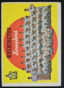 1959 Topps #397 Washington Senators Team Checklist - Picture 1 of 2
