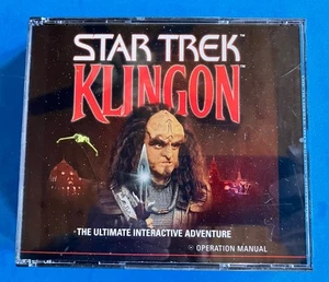 Star Trek KLINGON PC CD-ROM 3 Disk + Manual Ultimate Interactive Adventure - Picture 1 of 5