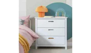 Habitat Kids Ronnie 3 Drawer Chest - White435/0770 and Stylish Storage - Picture 1 of 6
