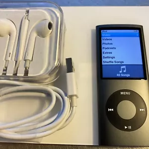 Apple ipod nano 4th gen 16 gb Black.  New Battery. Near Flawless - Picture 1 of 4