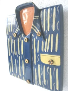 ANTIQUE OLD WOODEN SHIRT WALL DECOR HANGING ADVERTISEMENT TRADE SIGN HAND MADE - Picture 1 of 9