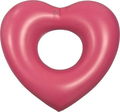 Swim Essentials Schwimmring 55 cm Rot -lila Herz Shaped Swimring Schwimmreifen - Bild 1 von 2