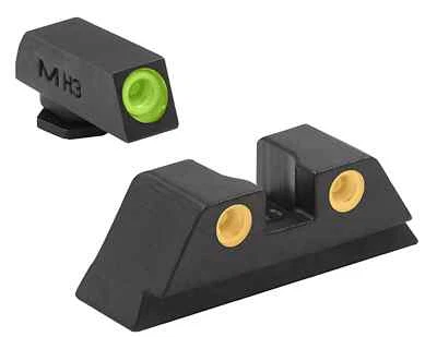 Фиксированный самосветящийся ночной прицел MEPROLIGHT для Glock 10 мм/45ACP, зеленый/оранжевый - Изображение 1 из 2