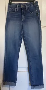 Pantalones de mezclilla plateados Co Avery rectos para mujer 27X29 azul cremallera - Imagen 1 de 10