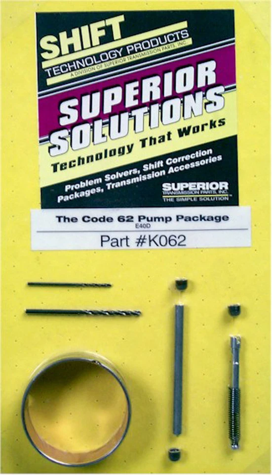 E4OD Ford Pump Correction Kit Superior K062 4R100 Code 62 Automatic Transmission - Image 1 of 1