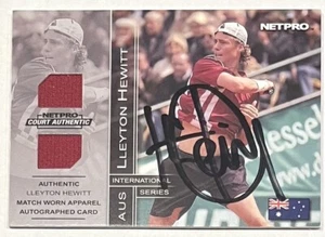 2003 NETPRO LLEYTON HEWITT #3A DUAL JERSEY APPAREL AUTOGRAPH AUTO @ 74/100 @ - Picture 1 of 3