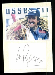 Clay Regazzoni 1936-2006 Fórmula 1 Piloto 1970-80 Original Firmado + G 41685 - Imagen 1 de 2
