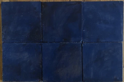 4x4 Cottage Craft Tile Arts and Crafts Blue Kitchen Fireplace Wall Tile 18pcs Cover
