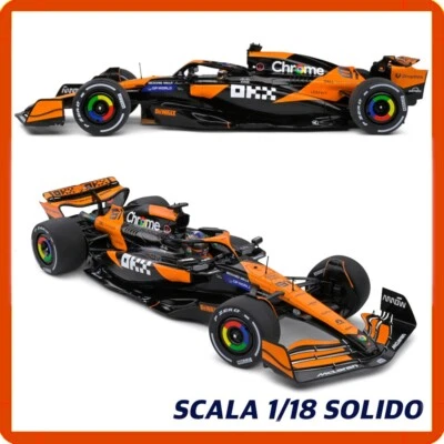 modellino auto 1/18 scala die cast Mclaren MCL38 Oscar Piastri Australian Solido - Immagine 1 di 4