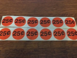 12 etiquetas de calcomanías máquina expendedora pegatinas .25 25 centavos Northwestern Oak Beaver A&A - Imagen 1 de 2